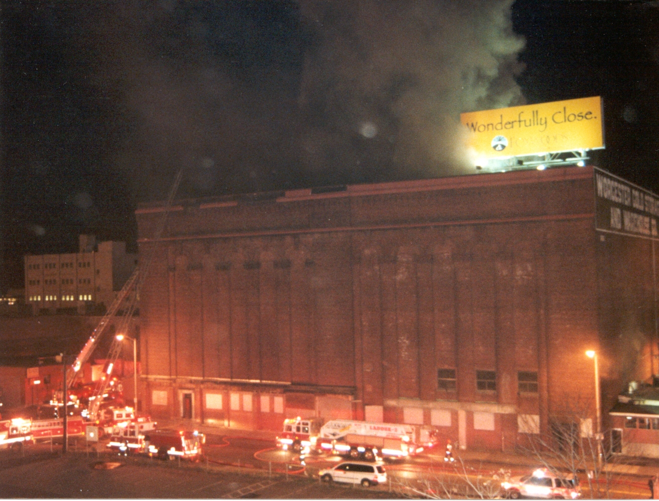 Cold-Storage and Warehouse Building After Third Alarm - 1842 Hours