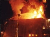 Cold-Storage and Warehouse Building Fire