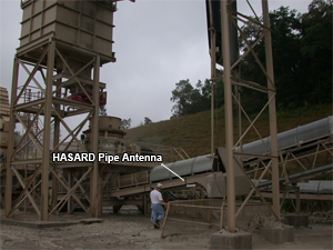 Overview of the area around the HASARD pipe antenna