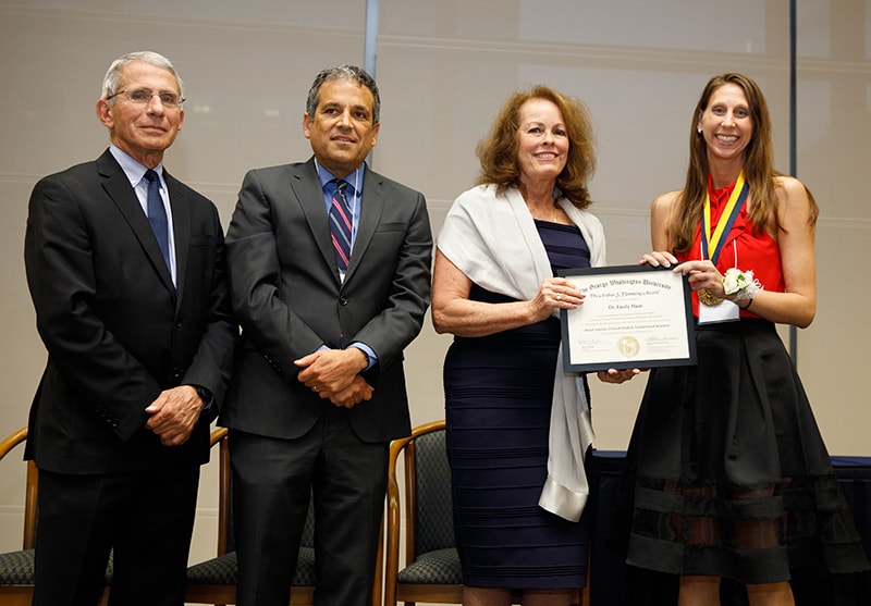 Dr. Emily Haas receives the Arthur S. Flemming Award
