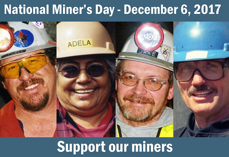 Miner's Day image of four miners
