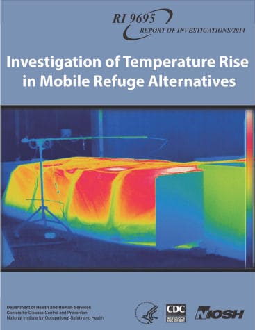 Investigation of Temperature Rise in Mobile Refuge Alternatives RI Cover