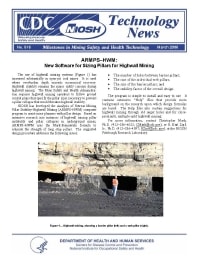 Image of publication Technology News 516 - ARMPS-HWM: New Software for Sizing Pillars for Highwall Mining