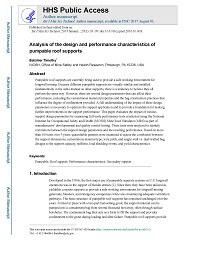 First page of Analysis of the design and performance characteristics of pumpable roof supports