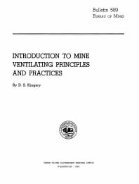 Image of publication Introduction to Mine Ventilating Principles and Practices