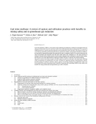 Image of publication Coal Mine Methane: A Review of Capture and Utilization Practices with Benefits to Mining Safety and to Greenhouse Gas Reduction