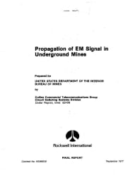 Image of publication Propagation of EM Signals in Underground Mines
