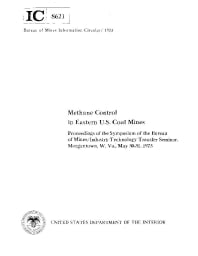 Image of publication Methane Control in Eastern U.S. Coal Mines : Proceedings of the Symposium of the Bureau of Mines/Industry Technology Transfer Seminar, Morgantown, W. Va., May 30-31, 1973