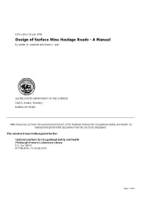 Image of publication Design of Surface Mine Haulage Roads - a Manual