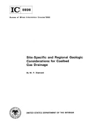 Image of publication Site-Specific and Regional Geologic Considerations for Coalbed Gas Drainage