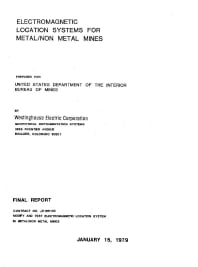 Image of publication Electromagnetic Location Systems for Metal/Non Metal Mines