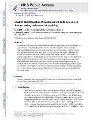 First page of Loading Characteristics of Mechanical Rib Bolts Determined Through Testing and Numerical Modeling