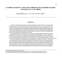 Image of publication A Hybrid Statistical-Analytical Method for assessing Violent Failure in U.S. Coal Mines