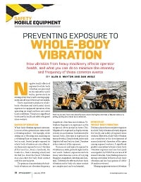First page of Preventing Exposure to Whole-Body Vibration