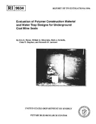 Image of publication Evaluation of Polymer Construction Material and Water Trap Designs for Underground Coal Mine Seals
