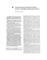Image of publication Trunk Extension Strength and Muscle Activity in Standing and Kneeling Postures