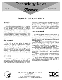 Image of publication Technology News 467 - Wood Crib Performance Model