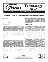 Image of publication Technology News 480 - Controlled Start for Drill Motors on Roof Bolting Machines