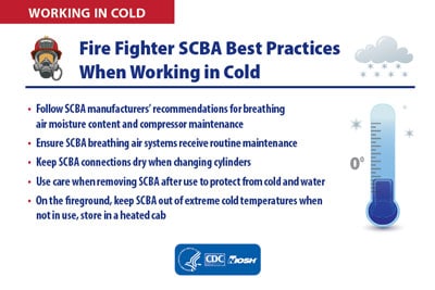 Infographic - WORKING IN COLD: Fire Fighter SCBA Best Practices When Working in Cold