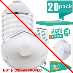Burvagy respiratory mask - Not NIOSH-Approved