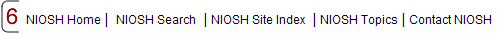 Screenshot of NIOSH Footer Links Section