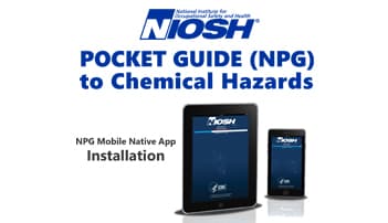 Image of Mobile Tablet and Phone with native NIOSH Pocket Guide installed