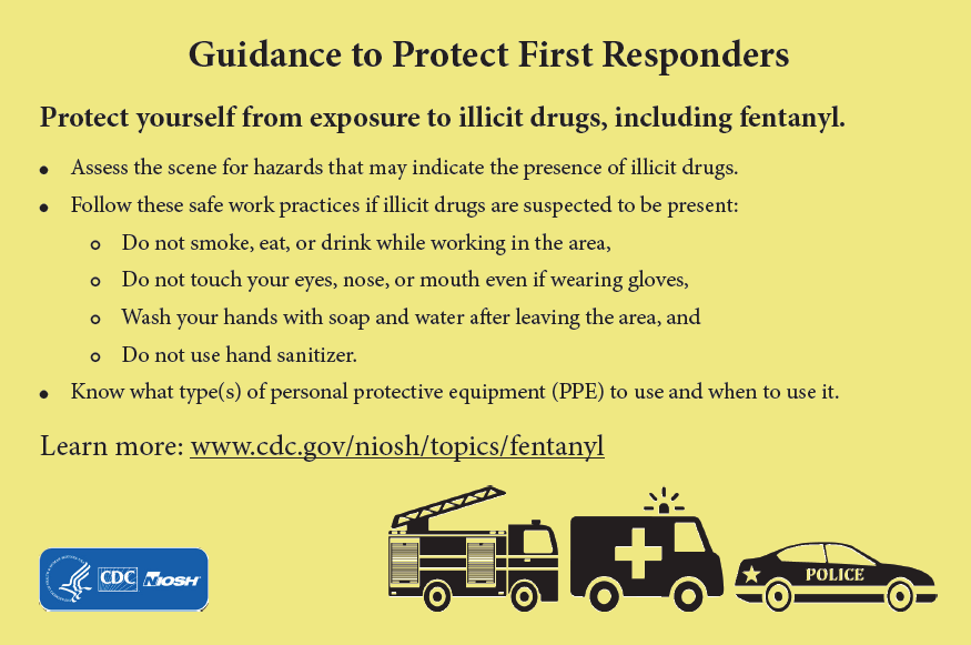 Postcard Front Side, Guidance to Protect First Responders