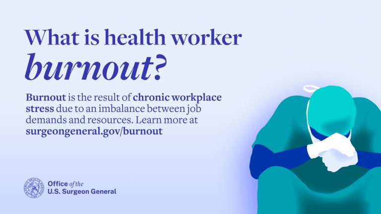 Burnout health worker image