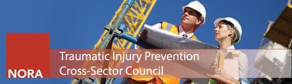 Banner image for Traumatic Injury Prevention, Man and woman looking at blueprints