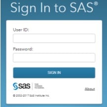 Sas sign in