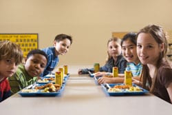 photo of children at a lunch table