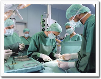 Photo of some surgeons performing surgery