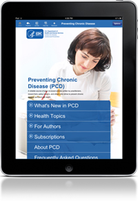 Photo of an iPad showing the PCD app