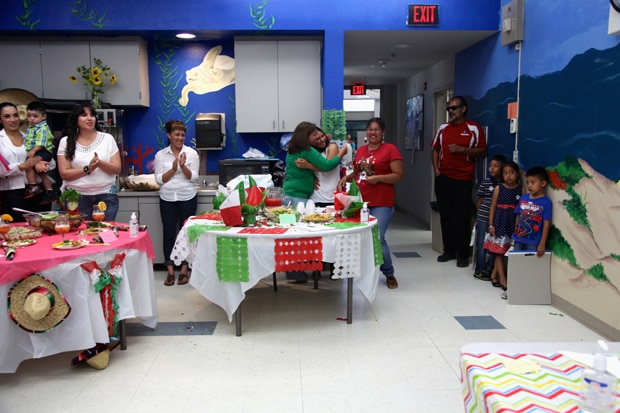 Photograph of a health fair cook-off, an activity from a culturally adapted nutrition education program for Mexican-origin families, California’s Central Valley, 2012–2013.