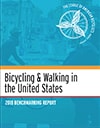 Report cover: Bicycling %26 Walking in the United States. 2018