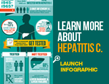 Infografía: Aprenda más sobre la hepatitis C. Haga clic para abrir la infografía (en inglés)