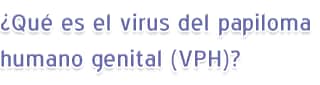 ¿Qué es el virus del papiloma humano genital (VPH)?