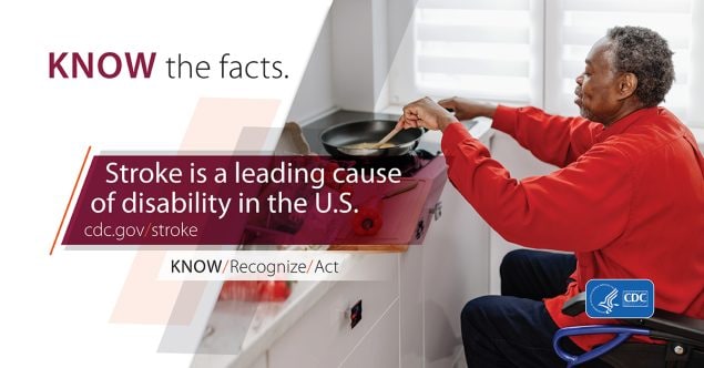 Know the facts. Stroke is a leading cause of disability in the U.S.