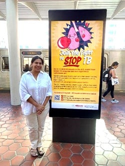 Attendee at “Join the fight to stop TB” Campaign