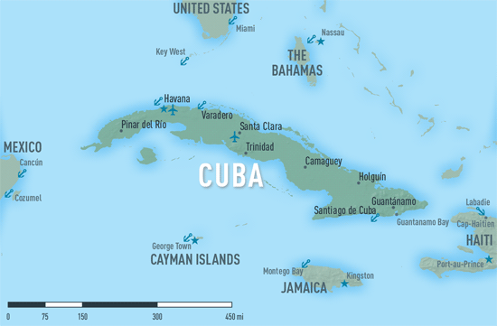 Map 10-06. Cuba destination map