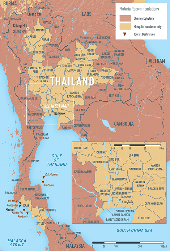MAP 2-26. Malaria in Thailand