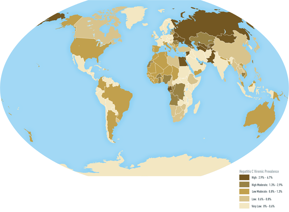 Map 4-05. Prevalence of hepatitis C virus infection