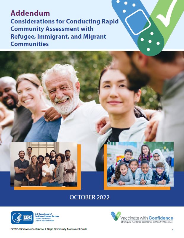 Front page of the RCA Addendum with Refugee, Immigrant, and Migrant Communities
