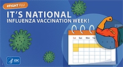 It's National Influenza Vaccination Week (NIVW) CDC #fightflu