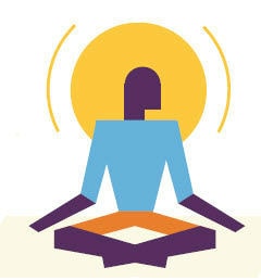 relaxing yoga clipart