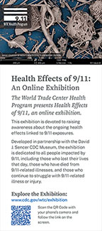 Exhibition Palm Card about the Health Effects of 9/11