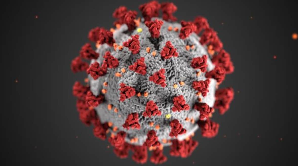 This illustration, created at the Centers for Disease Control and Prevention (CDC), reveals ultrastructural morphology exhibited by coronaviruses. Note the spikes that adorn the outer surface of the virus, which impart the look of a corona surrounding the virion, when viewed electron microscopically