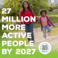 Active People Healthy Nation 27 million more active people by 2027, AA Mom and Child