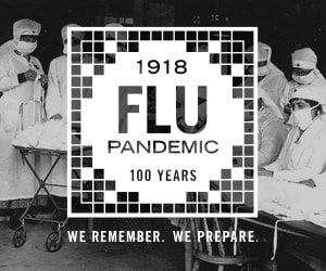 1918 Pandemic Flu Badge