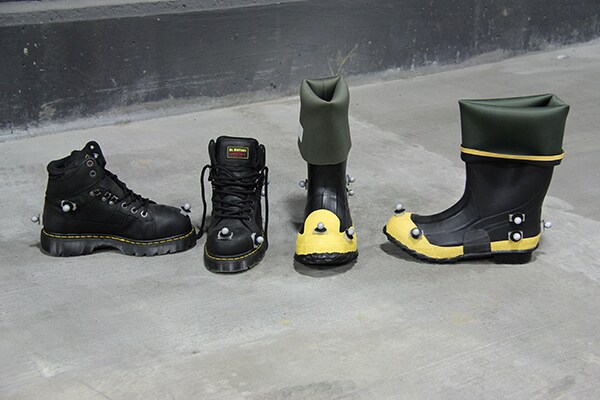 photo of four boots in a line
